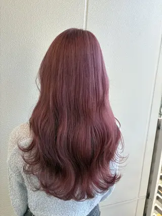 ロング カラー ヘアアレンジ 《暖色/韓国hair 》🇰🇷桑原ユキネのヘアスタイル