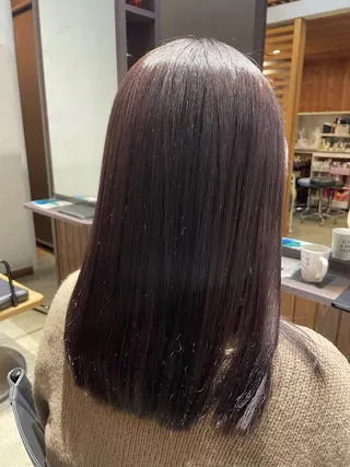 セミロング カラー 大塚 友茉のヘアスタイル