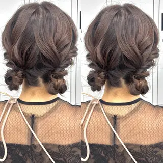 ロング ヘアアレンジ ヘアメ🎀推しカラー 🥣横浜/しほ🧸のヘアスタイル