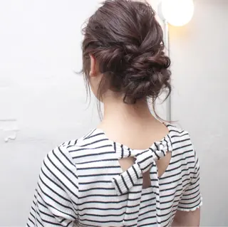 ヘアアレンジ クニモトハルナ ボブ/柔らかカラーのヘアスタイル