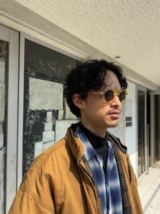 パーマ メンズ 椎葉 祐也のヘアスタイル