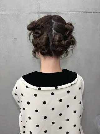 セミロング ヘアアレンジ blink所属・暖色/ブラウン/ 透明感/ゆうかのヘアスタイル