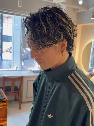 ミディアム メンズ 横浜/メンズカット/ 志賀菜妃のヘアスタイル