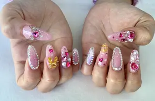 ネイル 💎🐰 saki. m 🐰💎のネイルデザイン