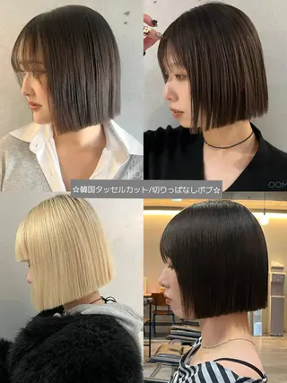 ショート 韓国ボブ/ハッシュ カットKIRAのヘアスタイル