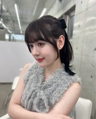 ロング 𝑨𝑴𝑰 🎀 モテガーリーヘア🤍のヘアスタイル
