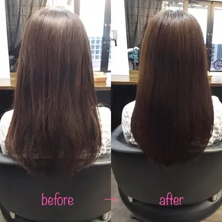 ロング 縮毛矯正&髪質改善 MAILHAIRのヘアスタイル