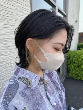 ミディアム 仲間 一貴のヘアスタイル