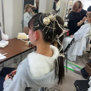 ロング ヘアアレンジ 🦋エクステ/透明感 カラー🦋宮川莉央のヘアスタイル