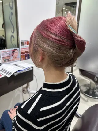 カラー レイヤー 艶々カラーのヘアスタイル