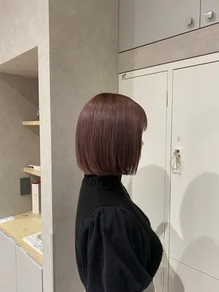 ミディアム カラー やまぐち まなみのヘアスタイル