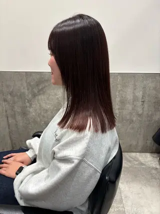 ミディアム カラー mao | 柔らか艶カラー🫧のヘアスタイル