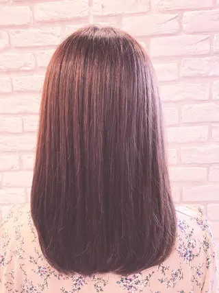 セミロング サロンドユウ こはるのヘアスタイル