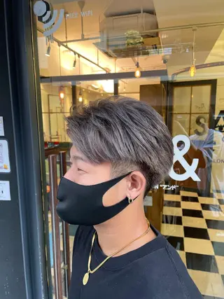 カラー メンズ 川上拓真 ✂︎学芸大学のヘアスタイル