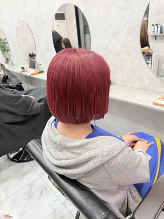 ショート カラー 🌺ハイトーン🌺 矢葺 なぎさ🌺🌺のヘアスタイル