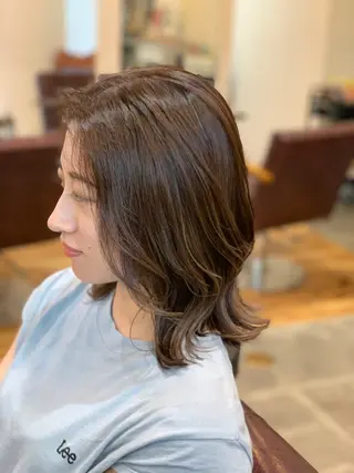 ミディアム カラー メンズパーマ 髪質改善☆有馬のヘアスタイル