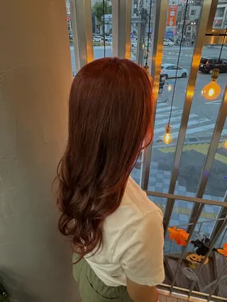 ロング カラー パーマ ヘアアレンジ 大須/ブリーチ🎨 /エクステ/たかとのヘアスタイル
