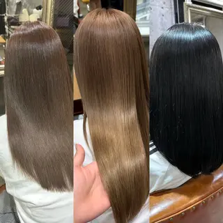 ロング 🔥コテ巻き風 ボブパーマ🔥のヘアスタイル