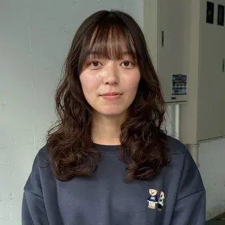 セミロング パーマ レディースパーマ/ 合田  有一朗のヘアスタイル