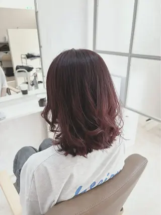 ミディアム 【ROSSO】 SHUHEIのヘアスタイル