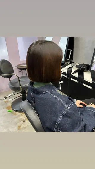 ショート 縮毛矯正・髪質改善 特化 出納 直起のヘアスタイル