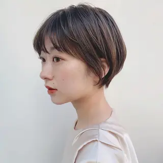 ショート カラー 🌱小顔ヘア/ボブ ミディアム/双葉🌱のヘアスタイル