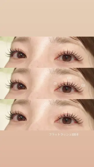 マツエク・マツパ EYELA sanaのマツエク・マツパデザイン