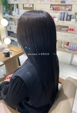 ロング カラー ブリーチなしカラー/ 暖色カラー/艶カラーのヘアスタイル