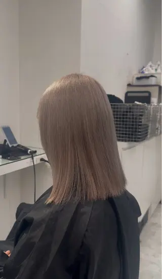 ロング カラー ヘアアレンジ 透け上品ハイトーン 職人ゆうと🤍のヘアスタイル