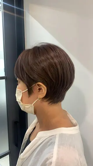 ショート カラー 韓国レイヤー✨ yasuko銀座のヘアスタイル