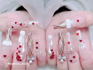 ネイル MoMoA Nail ネイル長さ出し専門店のネイルデザイン
