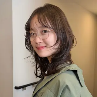 ミディアム カラー SAKI 新宿のヘアスタイル