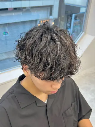 セミロング パーマ メンズ 🏁メンズパーマ/ RYOYAのヘアスタイル