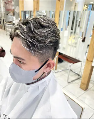 ショート カラー メンズ ✨長岡市韓国レイヤー /髪質改善/山下竣介のヘアスタイル