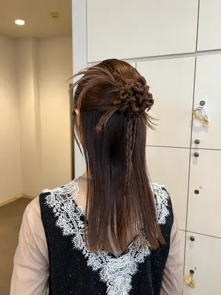 セミロング ヘアアレンジ 🌷川崎/ボブ/ アレンジ/コトネ🌷のヘアスタイル