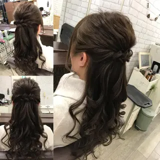 セミロング ヘアアレンジ 大賀 海夕の眉毛・アイブロウイメージ
