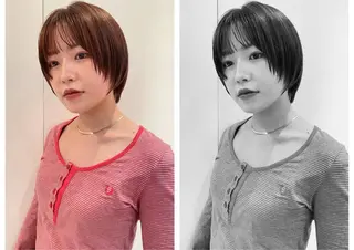 カラー rizu🤎/ ボブ /ブラウンカラーのヘアスタイル