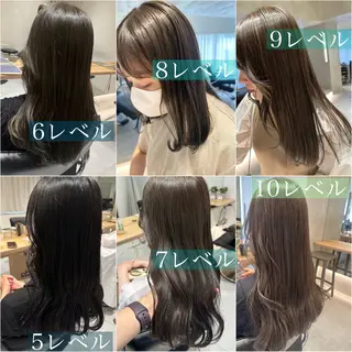ロング カラー ヘアアレンジ オリーブ透明感カラー 表参道/MIKUのヘアスタイル