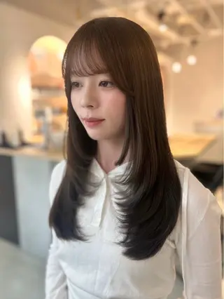 ロング 透明感カラー୨୧ 松山理桜🩰˖ ࣪⊹のヘアスタイル