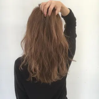 セミロング カラー 東條 克義のヘアスタイル