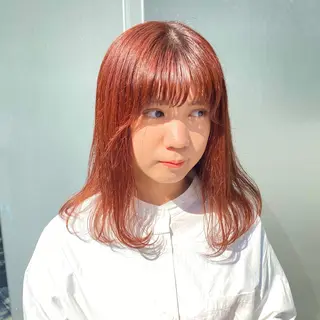 ミディアム カラー ゆう🫧 透明感/ハイトーンのヘアスタイル
