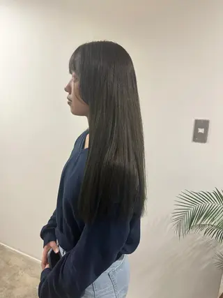ロング カラー 透明感カラー/顔周り レイヤー/髪質改善のヘアスタイル