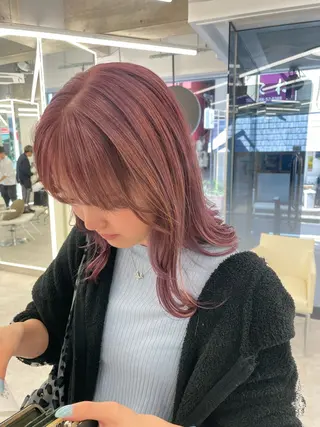 セミロング カラー Brown 藤沢店のヘアスタイル