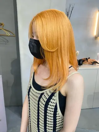セミロング カラー 前橋 姫奈のヘアスタイル