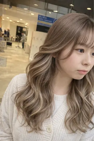 カラー 美髪矯正/髪質改善 /透明感ある艶カラーのヘアスタイル