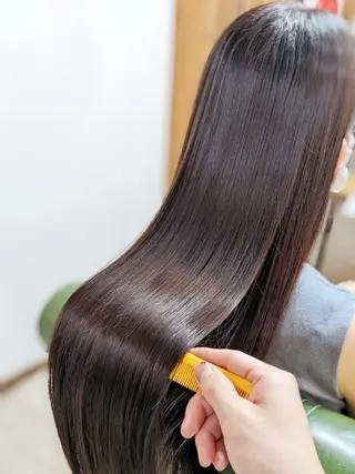 カラー 髪質改善gluck 講習会モデル募集中のヘアスタイル