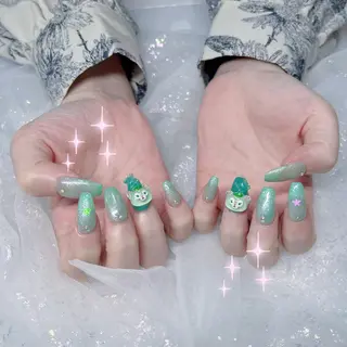 ネイル パーツ全部¥110 サロンミミのネイルデザイン