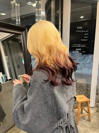 ミディアム カラー parc所属・ユエ/parc /モデル募集中🍀のヘアスタイル