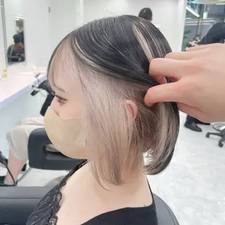 ショート カラー ‎🤍札幌ハイトーン 🤍シンゴのヘアスタイル
