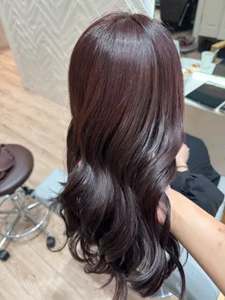 ロング カラー 河添 麗菜のヘアスタイル
